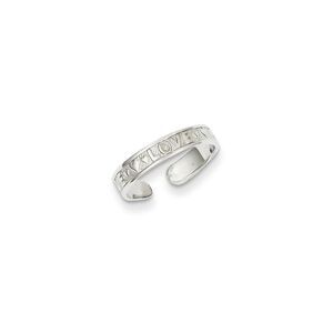 Love Toe Ring 14 Karat White Gold